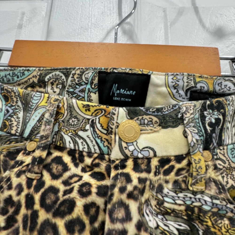 Marciano Leopard and Paisley Skinny Jeans